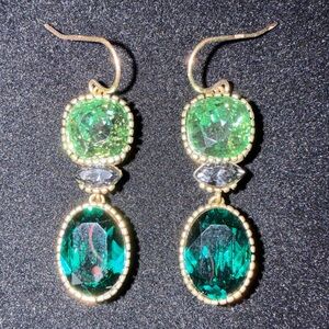 Silpada K&R Emerald Envy Earrings